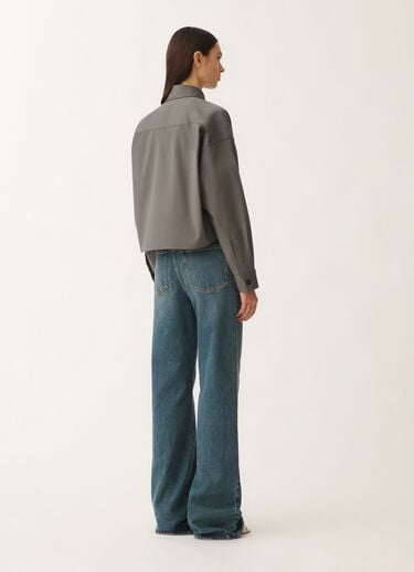 Fabiana Filippi Jacke aus Gabardine, bleifarben GRAU GCD265F316L1920000