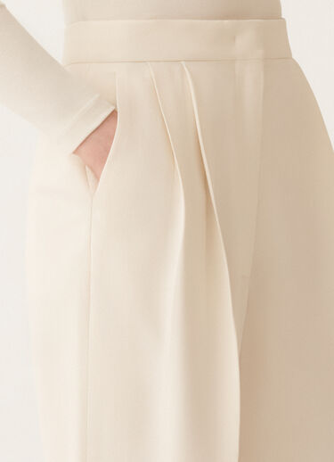 Fabiana Filippi Cady trousers, butter WHITE PAD215F358D8700000
