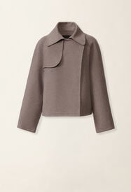 Fabiana Filippi Wool and cashmere double coat, falcon Falcon CTD226F634M3750000