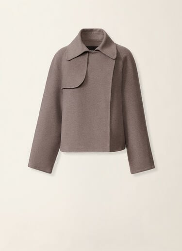 Fabiana Filippi Wool and cashmere double coat, falcon Falcon CTD226F634M3750000