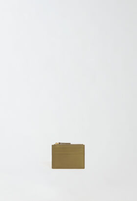 Fabiana Filippi Calfskin card holder, olive BLACK BGD265A849L2560000