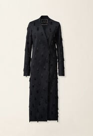 Fabiana Filippi Topcoat en cady, bleu nuit Bleu nuit CTD216F207M3650000