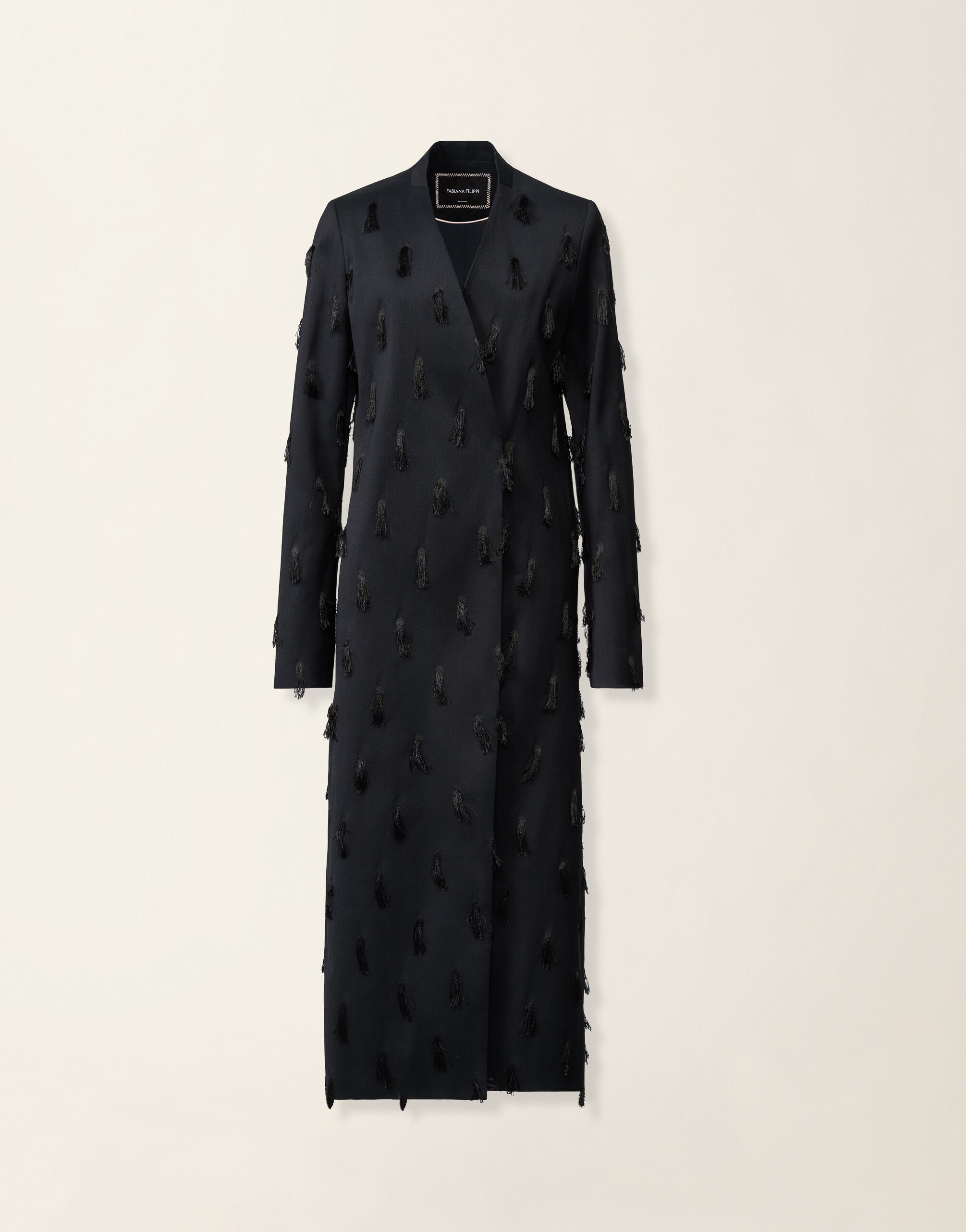 Topcoat en cady, bleu nuit Fabiana Filippi Topcoat en cady, bleu nuit Bleu nuit CTD216F207M3650000