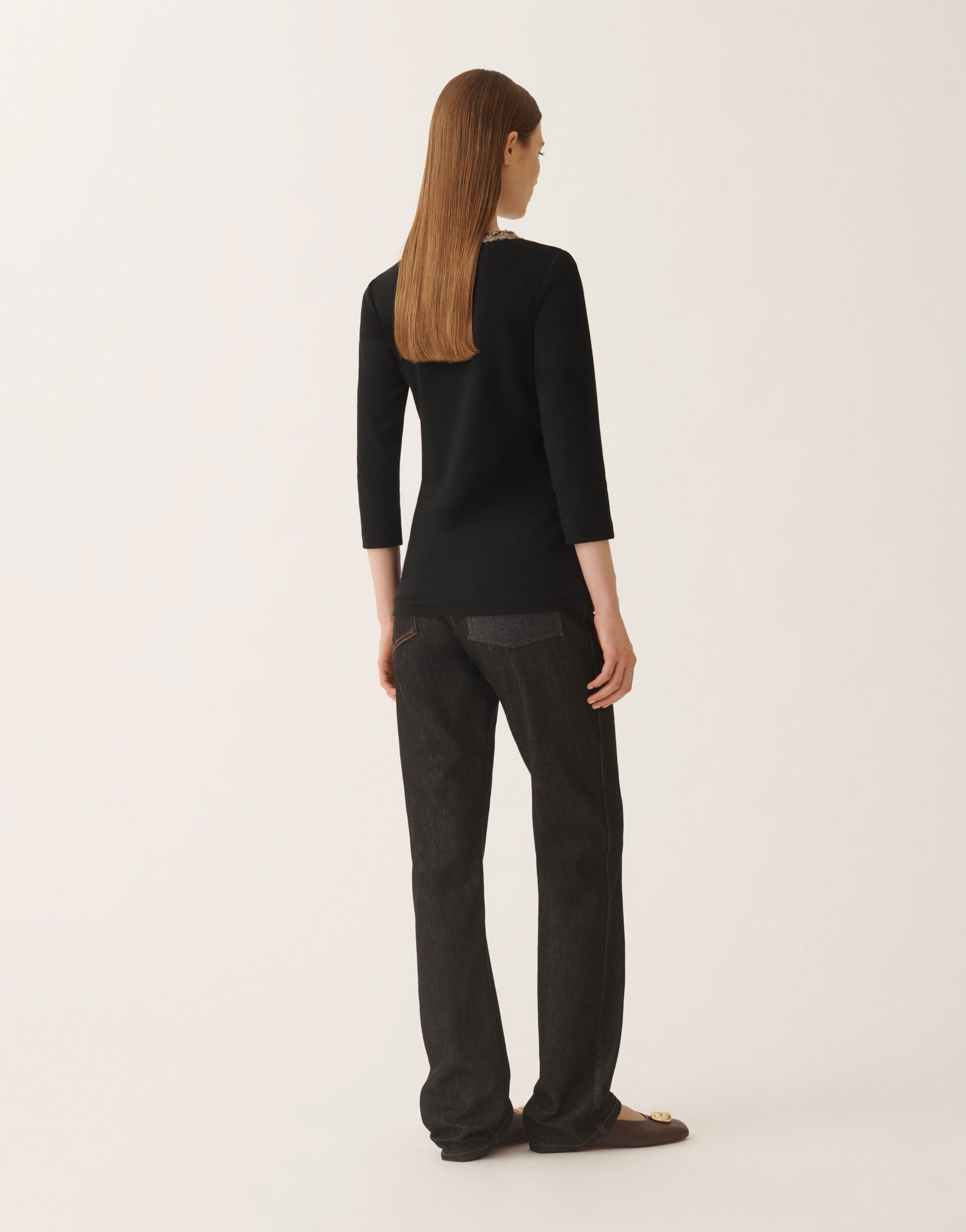 Fabiana Filippi T-shirt in jersey, nero Nero JED225F598L6940000