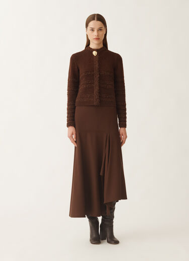 Fabiana Filippi Camel cardigan, ebony BROWN MAD215F126L5010000