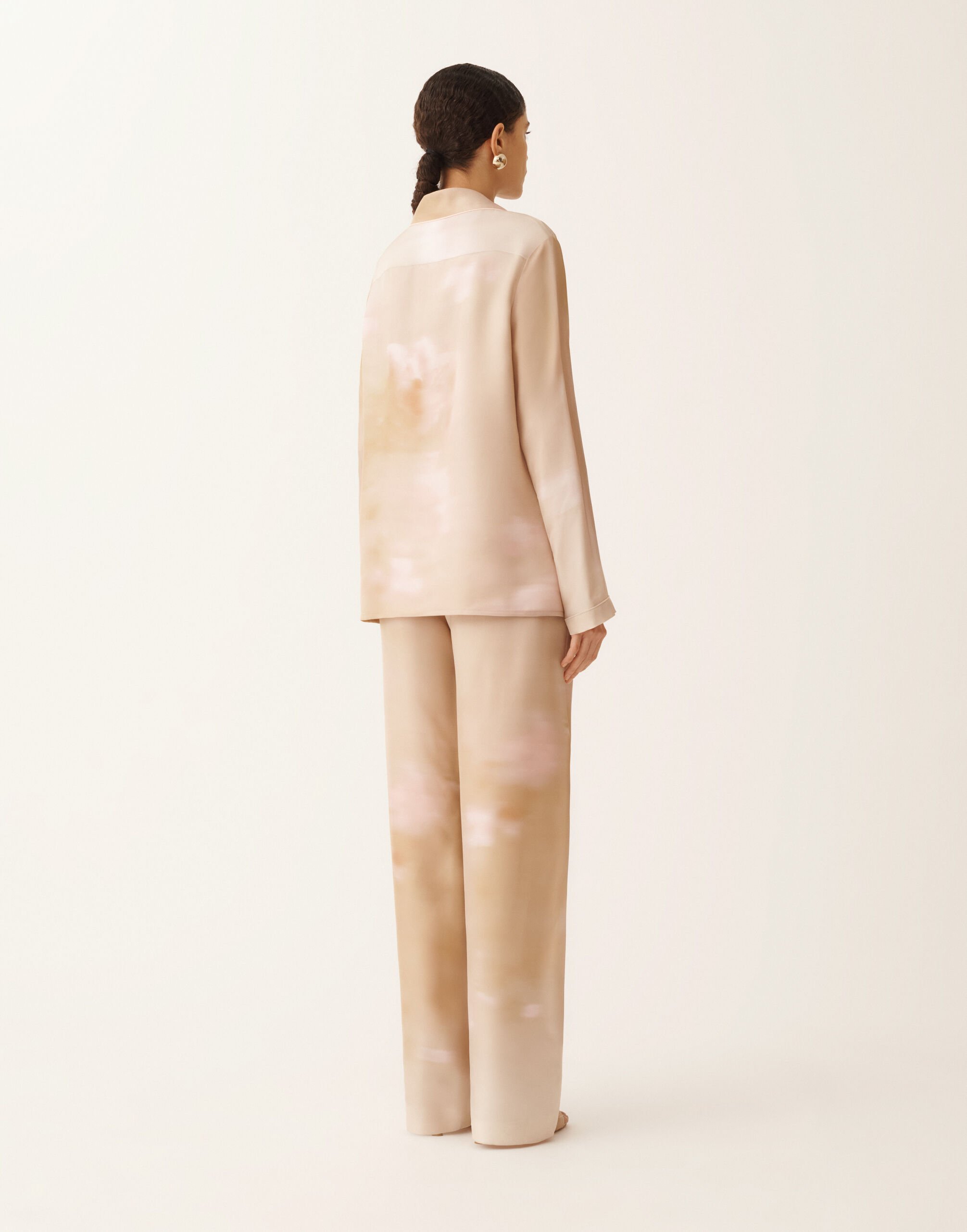 Fabiana Filippi Printed silk twill shirt, memento rosae MEMENTO ROSAE CAD276F773D9720000