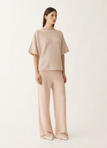 Fabiana Filippi Cotton and lurex sweater, dusty pink PINK MAD265F097L2330000