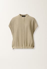 Fabiana Filippi Cotton and linen sweater with sequins, khaki KHAKI MAD276F553D2730000