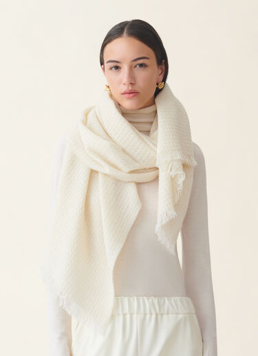 Sciarpa in lana e cashmere con lurex, burro Fabiana Filippi Sciarpa in lana e cashmere con lurex, burro Burro SAD216A874M5260000
