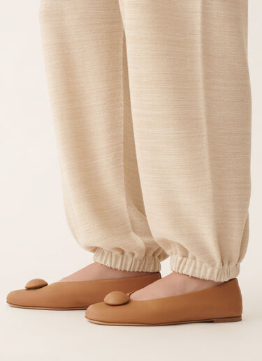 Fabiana Filippi Jogger pants in wool, cotton, and lurex, cream Butter PAD266F328L7660000