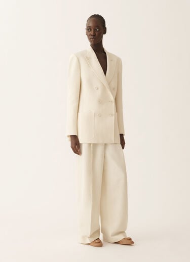 Fabiana Filippi Chaqueta cruzada en tailoring goccia fil coupé, color mantequilla Mantequilla GCD266F216L7820000