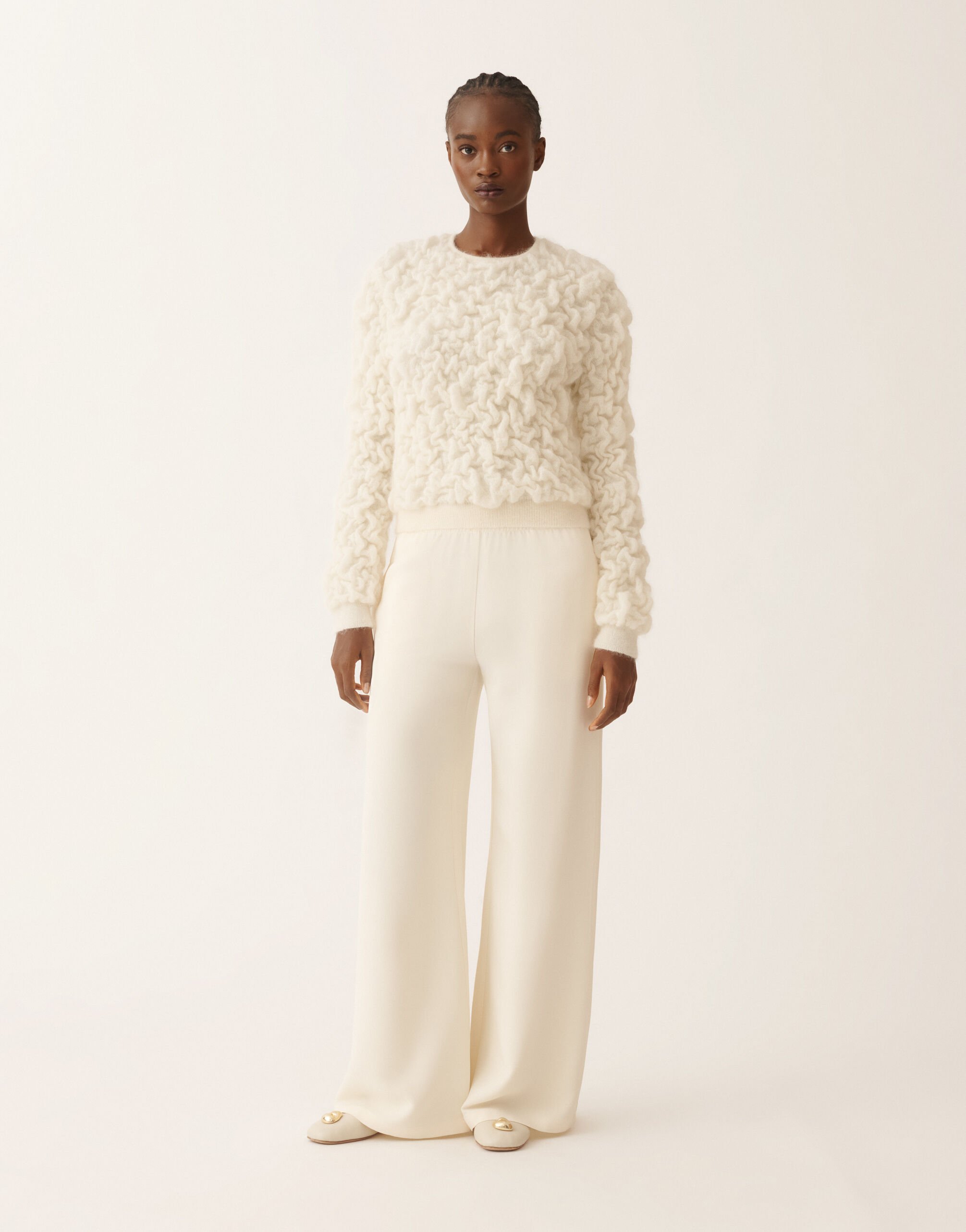 Fabiana Filippi Mohair sweater, butter White MAD225F502D5040000