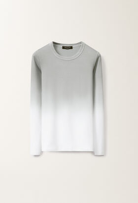 Fabiana Filippi Gradient-print jersey T-shirt, ash BLACK TPD265F630L2210000