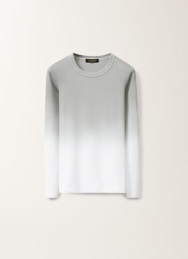 Fabiana Filippi T-shirt en jersey à imprimé dégradé, cendre GRIS JED265F153L2870000