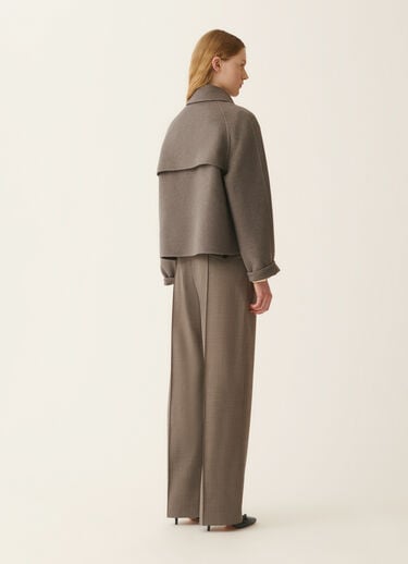 Fabiana Filippi Wool and cashmere double coat, falcon Falcon CTD226F634M3750000