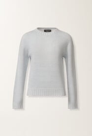Fabiana Filippi Platinum sweater with lurex, aqua Blue MAD266F031L8970000