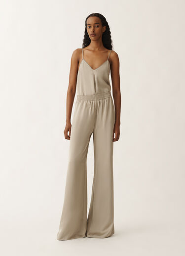 Fabiana Filippi Pantalon Amelia en satin de viscose, argile ARGILE PAD265F291D6230000