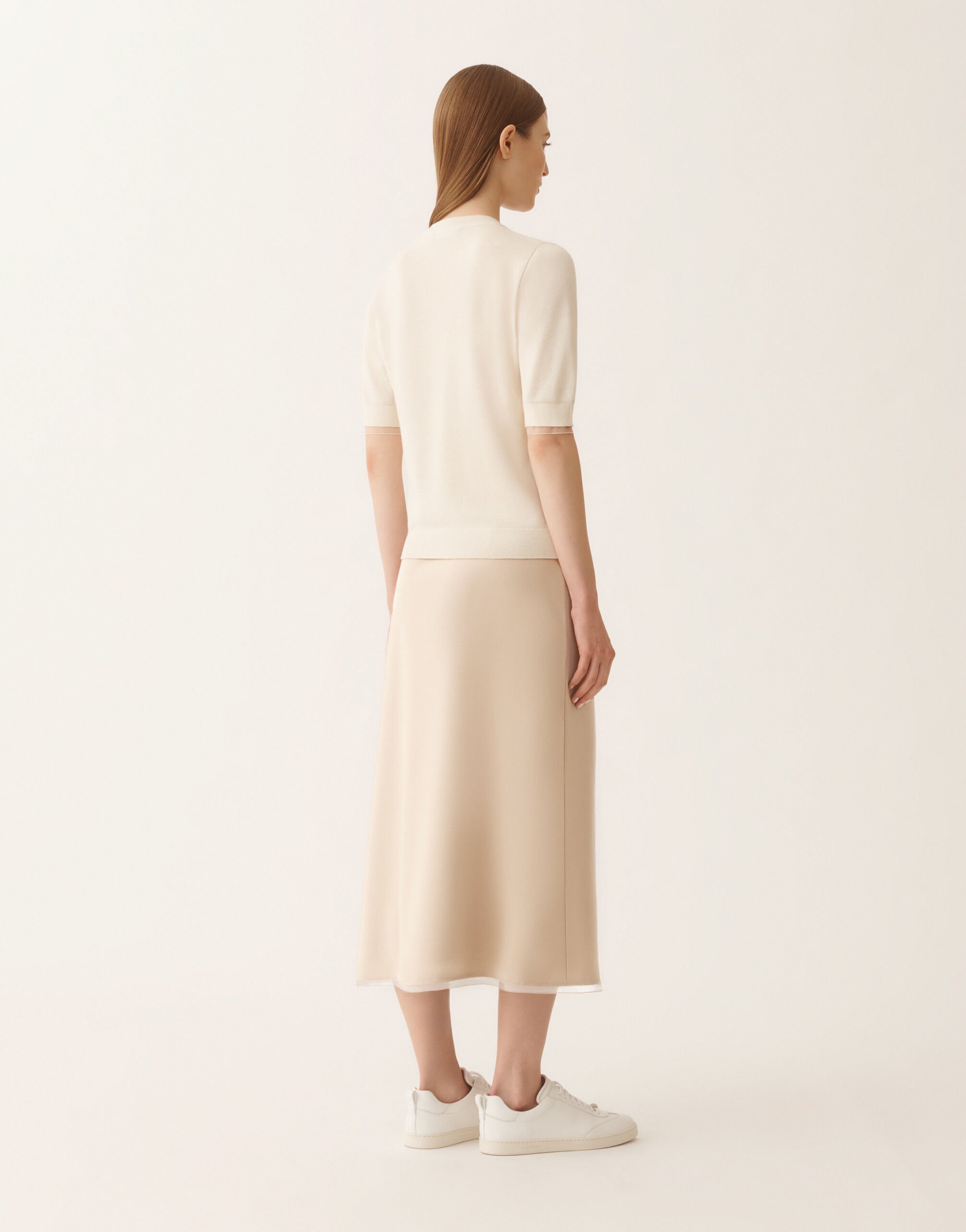 Fabiana Filippi Pullover aus Wolle und Baumwolle, Butterfarbe Butter MAD266F042L9300000