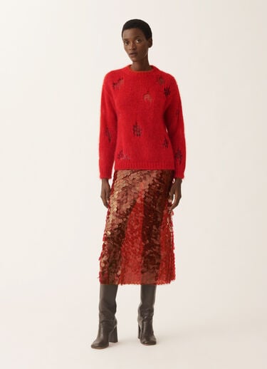 Fabiana Filippi Mohair sweater, lacquer Red MAD225F512L6330000
