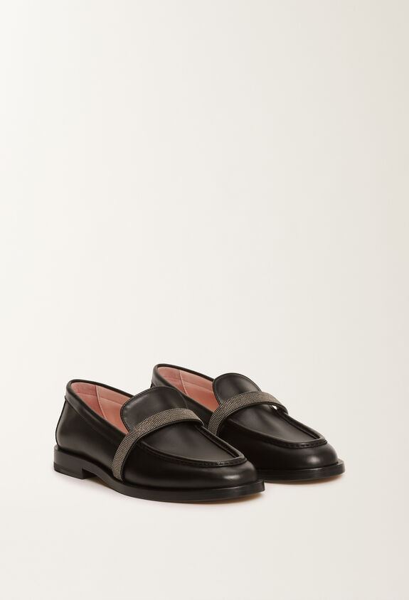Fabiana Filippi Calfskin loafers, black BLACK ASD215A801L8230000