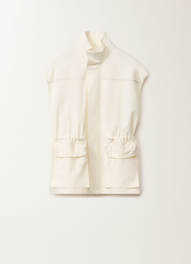 Fabiana Filippi Cotton gabardine safari jacket, white WHITE CTD275F714L1920000