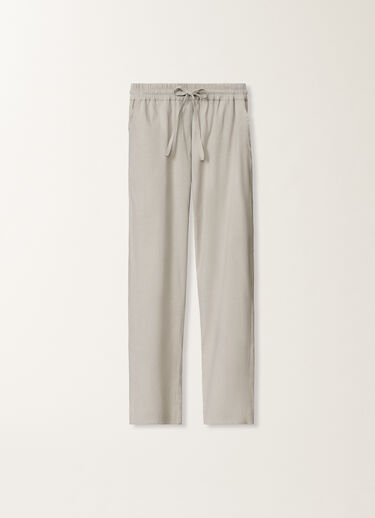 Fabiana Filippi Stretch viscose and linen trousers, steel STEEL PADC02F410H5490000