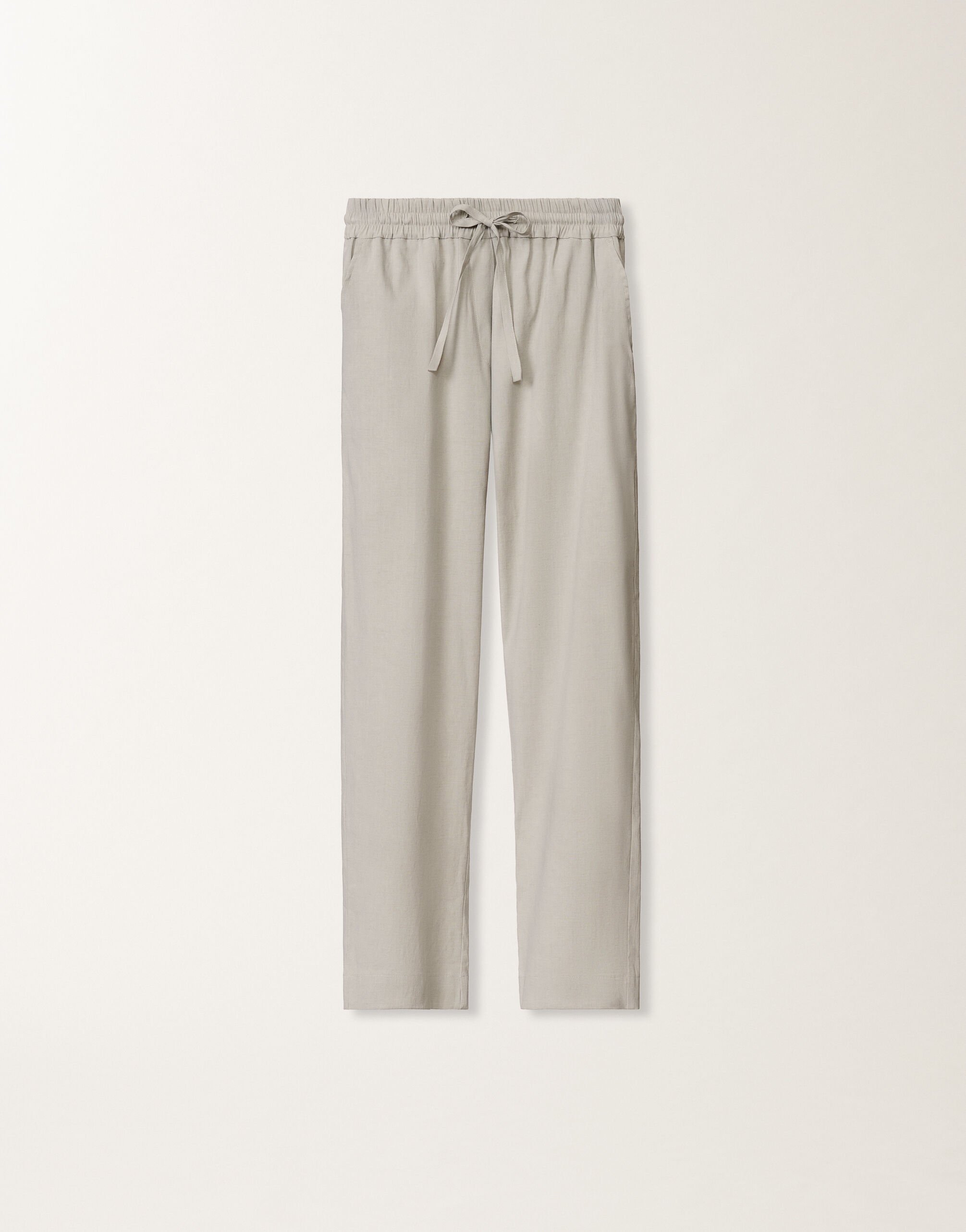Fabiana Filippi Stretch viscose and linen trousers, steel STEEL PADC02F410H5490000