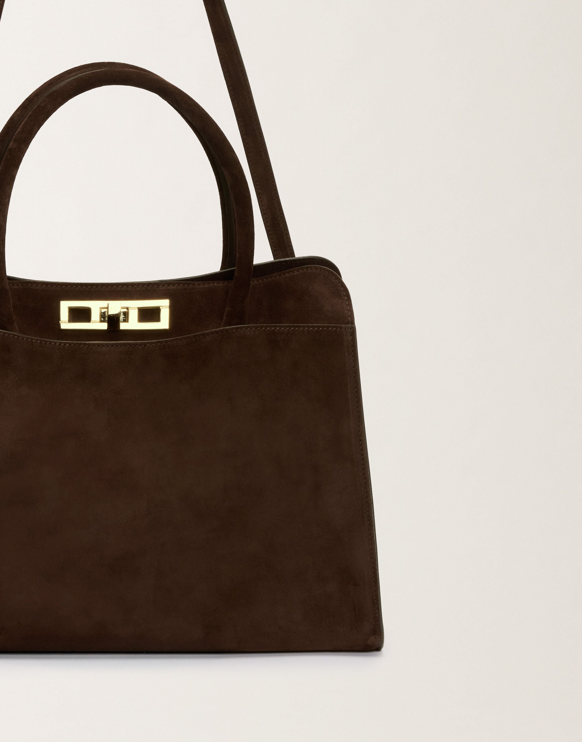 Large Josephine suede handbag, Brown for Women | Fabiana Filippi®