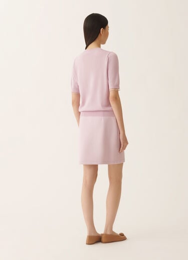 Fabiana Filippi Pullover aus Wolle und Baumwolle, rosa-lila Fliederrosa MAD266F042L9300000