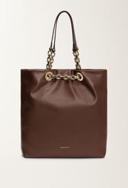 Fabiana Filippi Bolso shopper Eyelet de napa, ébano MARRÓN BGD215A900L8020000