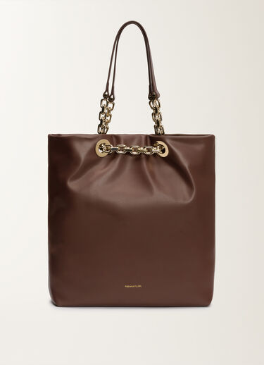 Fabiana Filippi Bolso shopper Eyelet de napa, ébano MARRÓN BGD215A900L8020000