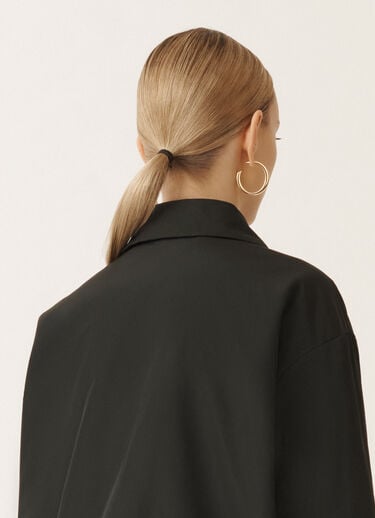Fabiana Filippi Giacca coach in taffetà tecnico, nero NERO CTD265F247L1930000