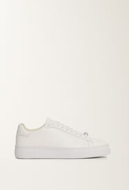 Fabiana Filippi Grain leather sneakers, white WHITE ASD215A939L8040000