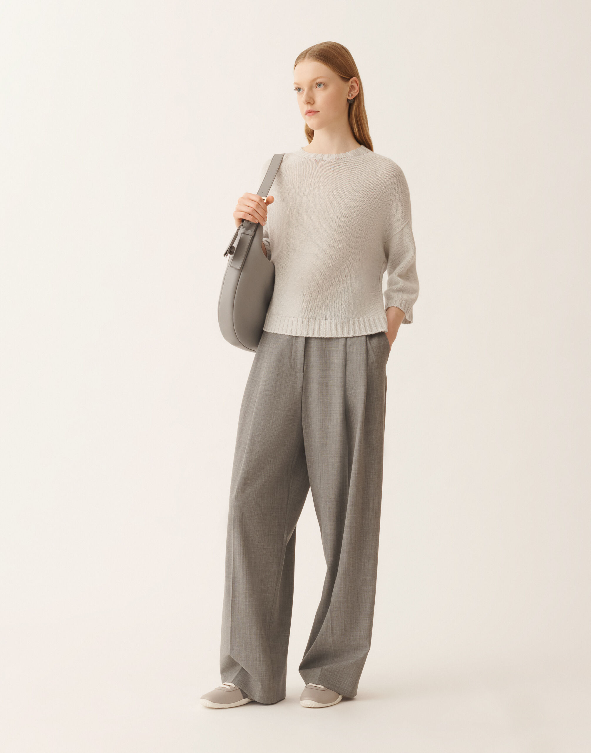 レディースPlatinum T-shirt with lurex, rain ニットウェア | Fabiana