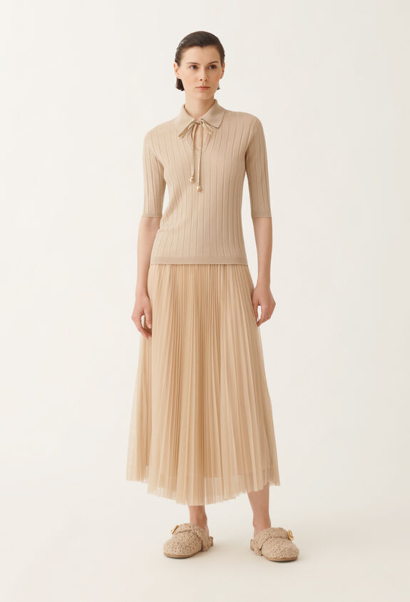Fabiana Filippi Merino wool sweater, maple BEIGE MAD215F053N1250000