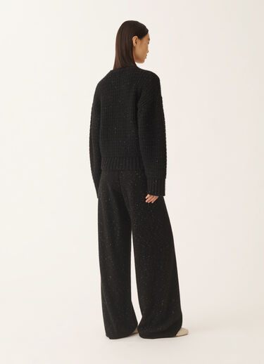 Fabiana Filippi Platinum sweater with sequins, black Black MAD225F104L6170000