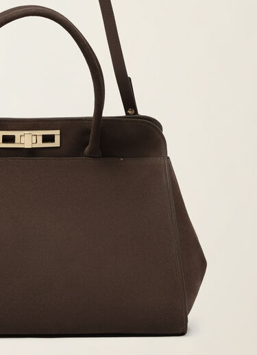 Grand sac à main en daim, ébène Fabiana Filippi Grand sac à main en daim, ébène ébène BGD216A851M5000000