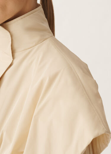 Fabiana Filippi Kurzes Cape aus Funktionstaft, vanillefarben WEISS CTD265F255L2950000