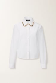 Fabiana Filippi Camicia boxy in popeline, bianco BIANCO CAD215F312D6500000