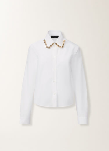 Fabiana Filippi Poplin boxy shirt, white WHITE CAD215F312D6500000