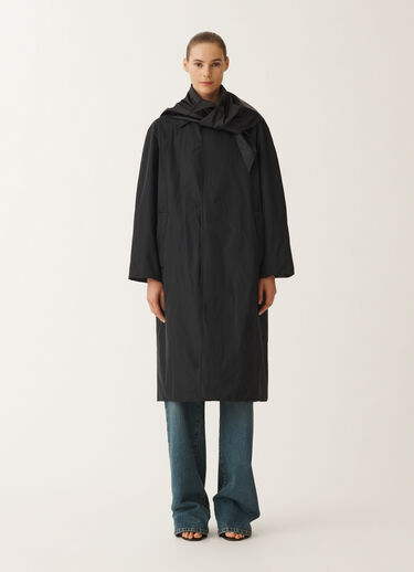 Fabiana Filippi Lightweight taffeta trench coat, midnight blue BLUE CTD265F272L1930000