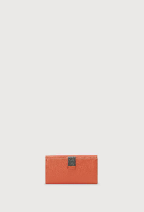 Fabiana Filippi Leather maxi wallet, orange AAD213A848H9740000