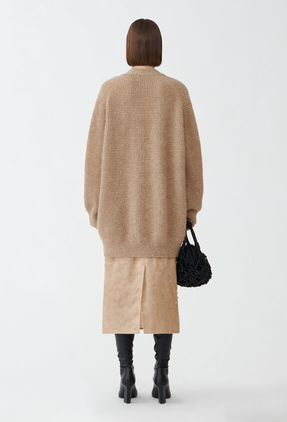 Fabiana Filippi Cardigan aus Mohair, Kamelbraun BRAUN MAD214F034D7230000