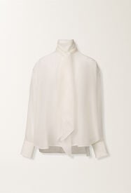 Fabiana Filippi Top aus Crêpe de Chine, weiß Weiß TPD215F318D9030000