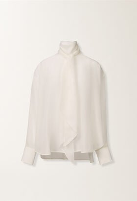 Fabiana Filippi Top in crepe de chine, bianco BIANCO TPD215F318D9030000
