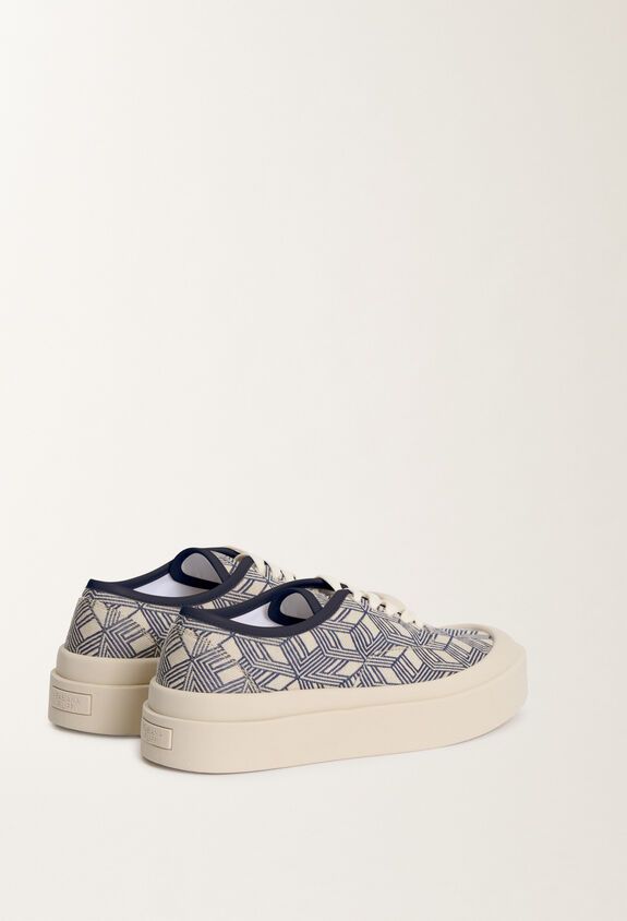 Fabiana Filippi Sneakers with jacquard platform, blue BLUE ASD275A961L4070000