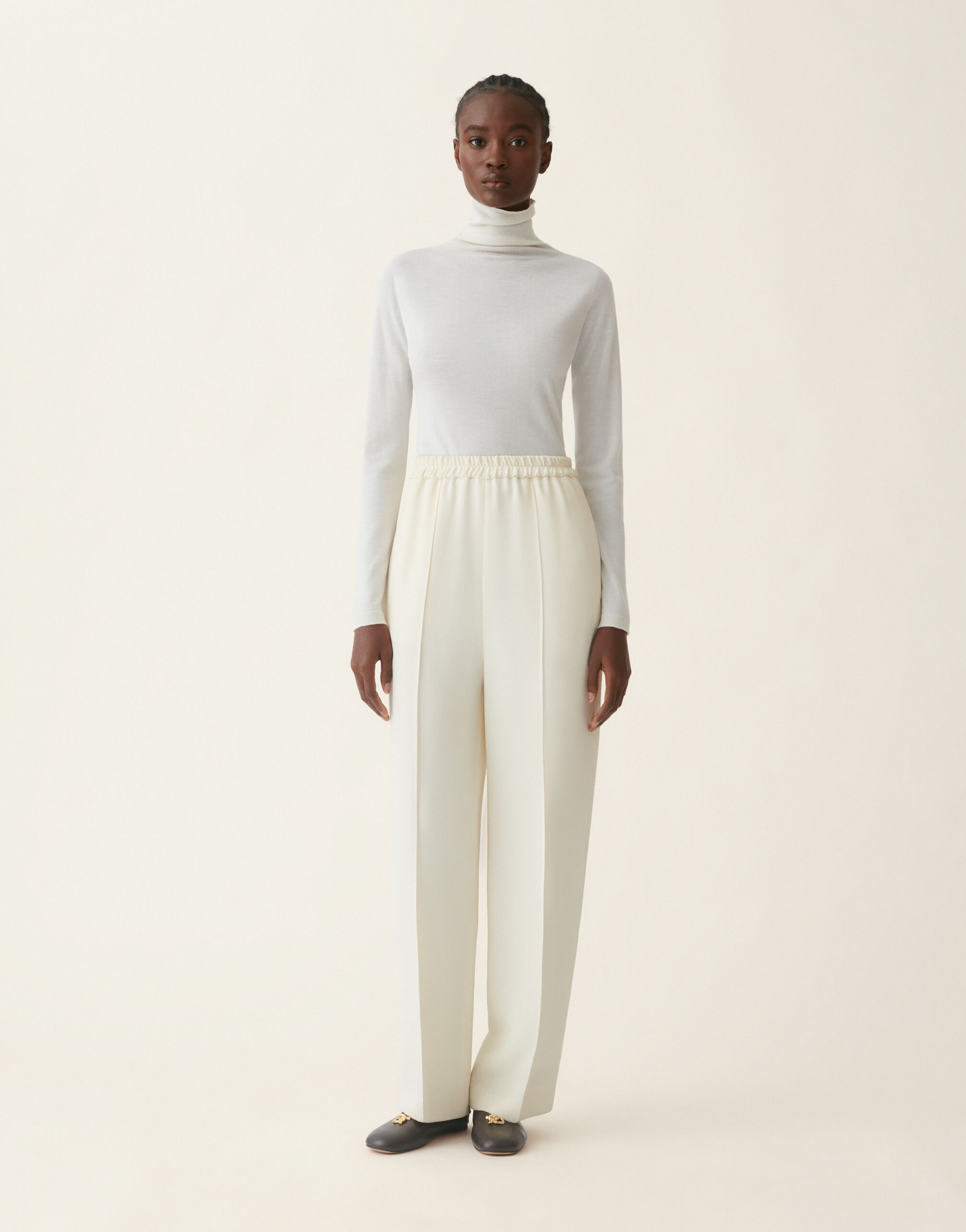 Fabiana Filippi Pantalon en cady, beurre Beurre PAD216F336M2890000