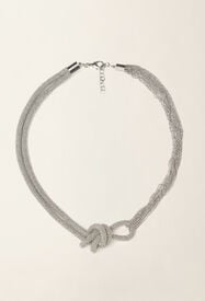 Fabiana Filippi Filo diamante knot necklace, nickel Nikel BXD226A986M5250000