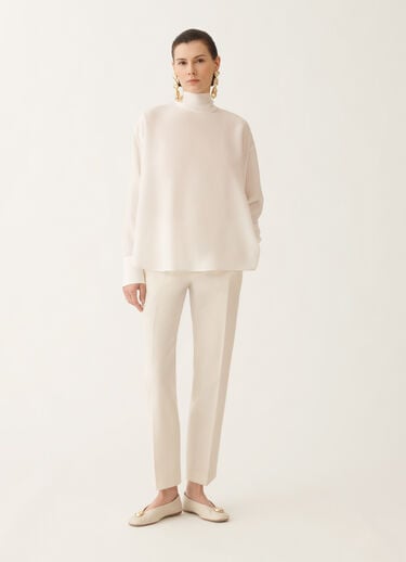 Fabiana Filippi Top in crepe de chine, bianco BIANCO TPD215F318D9030000