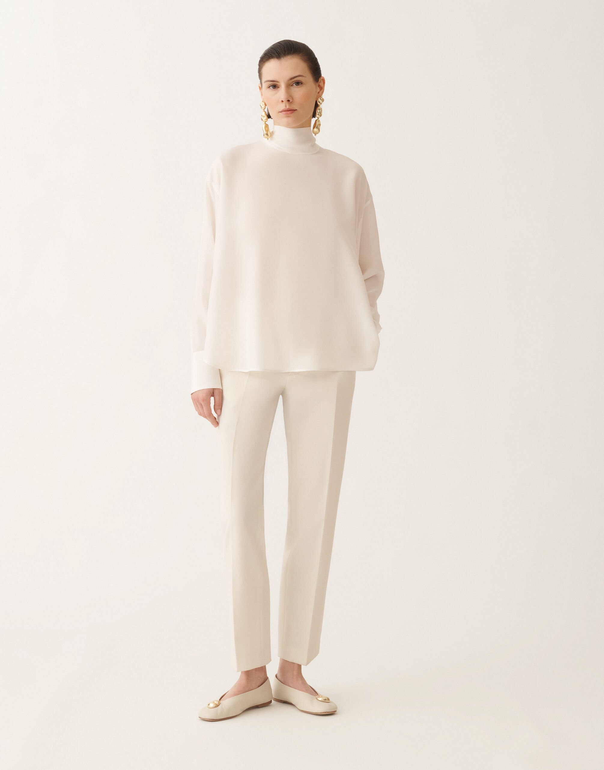 Fabiana Filippi Top in crepe de chine, bianco BIANCO TPD215F318D9030000
